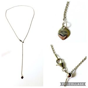 LA SOULA Sterling Silver Lariat Necklace 925